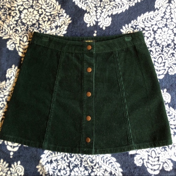 Forever 21 Dresses & Skirts - Corduroy Button-Front Mini Skirt